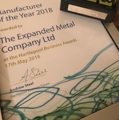 The Expanded Metal Company wins prestigious manufacturing award